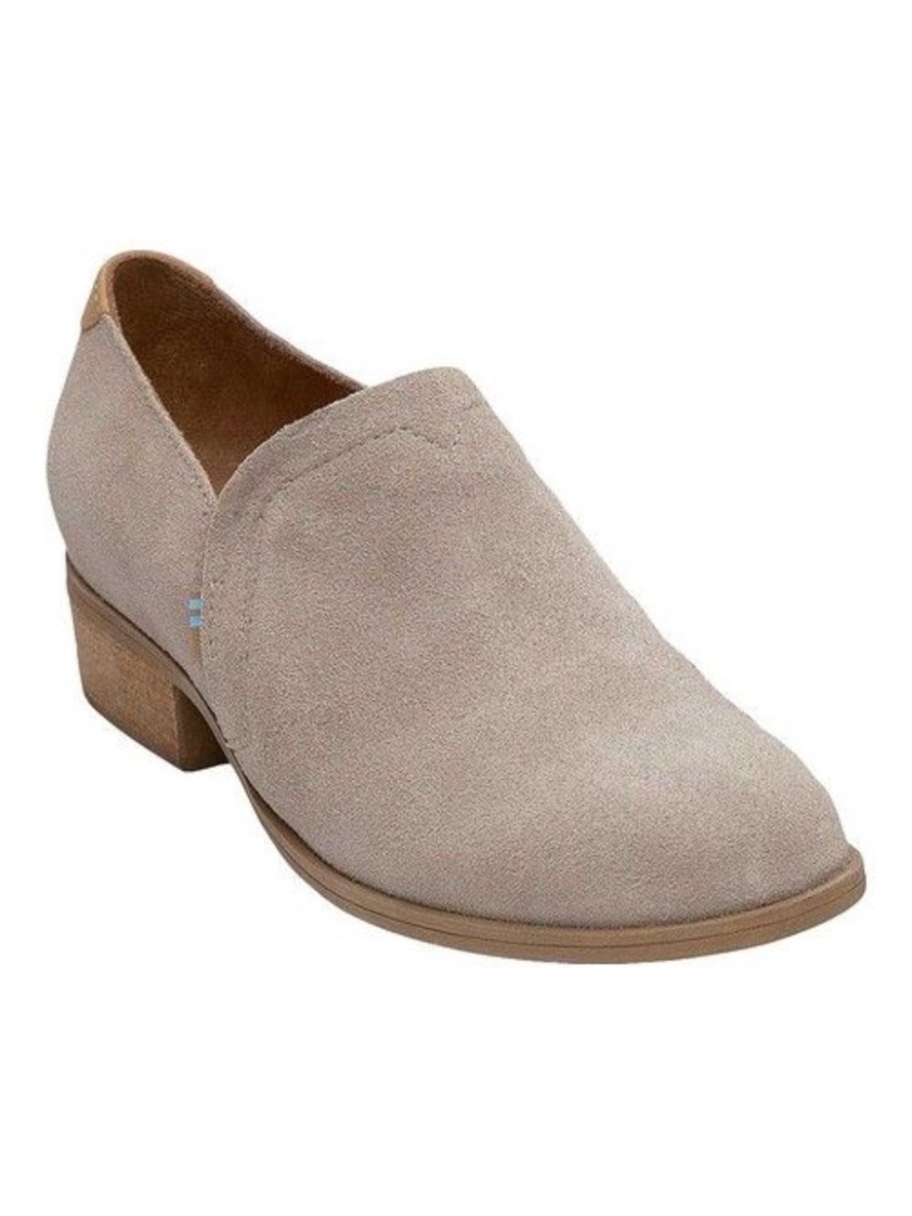Toms Shaye Low Heel Bootie Desert Taupe Suede Women’s Size 8